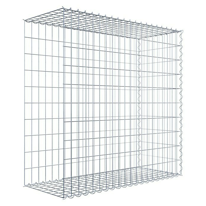 Gabiona Gabione Typ 2 (Zum Anbau in der Länge, 100 x 40 x 100 cm, Stahl, Maschenbreite: 50 mm, Maschenhöhe: 100 mm, Spirale) | BAUHAUS