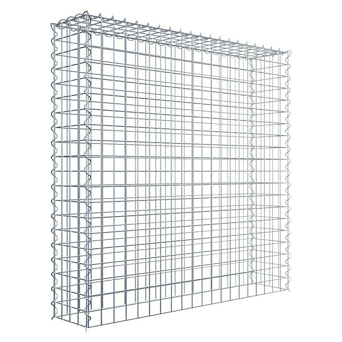 Gabiona Gabione Typ 3 (Zum Anbau in der Höhe, 100 x 20 x 100 cm, Stahl, Maschenbreite: 50 mm, Maschenhöhe: 50 mm, Spirale) | BAUHAUS