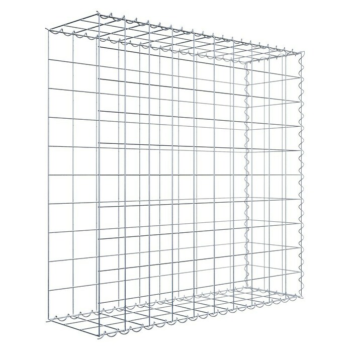 Gabiona Gabione Typ 2 (Zum Anbau in der Länge, 100 x 30 x 100 cm, Stahl, Maschenbreite: 100 mm, Maschenhöhe: 100 mm, Spirale) | BAUHAUS