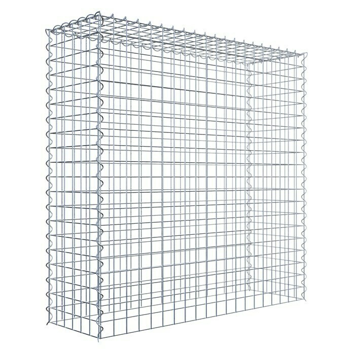 Gabiona Gabione Typ 3 (Zum Anbau in der Höhe, 100 x 30 x 100 cm, Stahl, Maschenbreite: 50 mm, Maschenhöhe: 50 mm, Spirale) | BAUHAUS