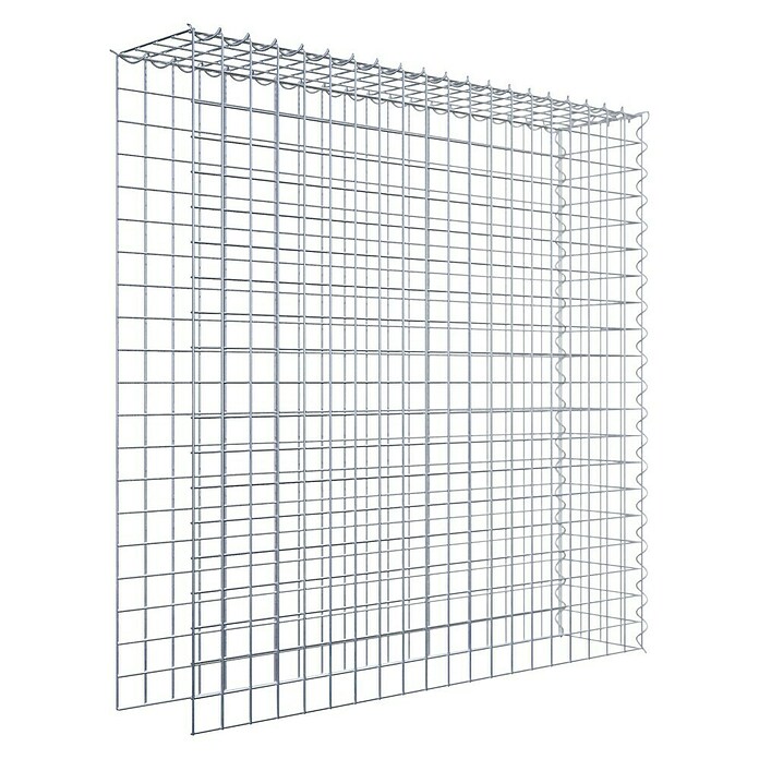 Gabiona Gabione Typ 4 (Zum Anbau in Länge & Höhe, 100 x 20 x 100 cm, Stahl, Maschenbreite: 50 mm, Maschenhöhe: 50 mm, Spirale) | BAUHAUS
