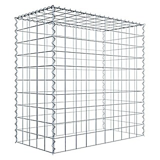 Gabiona Gabione Typ 3 (Zum Anbau in der Höhe, 100 x 50 x 100 cm, Stahl, Maschenbreite: 100 mm, Maschenhöhe: 100 mm, Spirale)