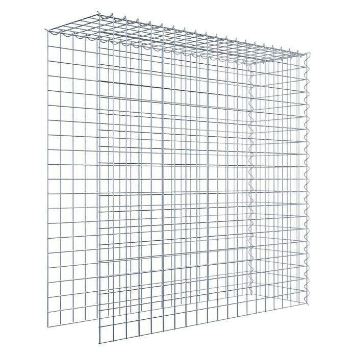 Gabiona Gabione Typ 4 (Zum Anbau in Länge & Höhe, 100 x 30 x 100 cm, Stahl, Maschenbreite: 50 mm, Maschenhöhe: 50 mm, Spirale) | BAUHAUS