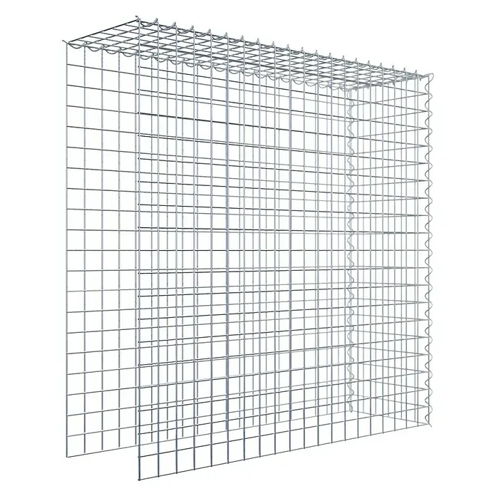 Gabiona Gabione Typ 4 - Zum Anbau in Länge & Höhe, 100 x 30 x 100 cm, Stahl, Maschenbreite: 50 mm, Maschenhöhe: 50 mm, Spirale - Gitterbox aus verzinktem Drahtgeflecht. Die Box ist stabil und ideal für Lagerung.