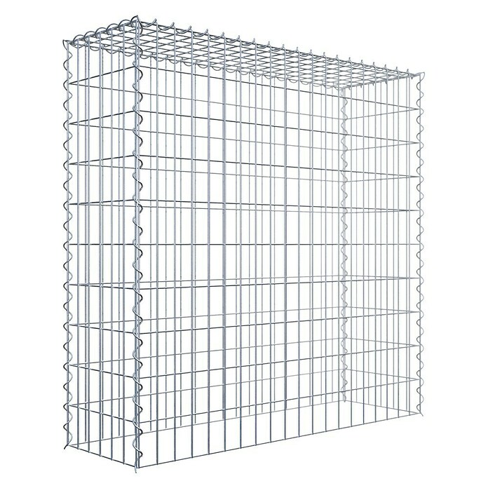 Gabiona Gabione Typ 3 (Zum Anbau in der Höhe, 100 x 30 x 100 cm, Stahl, Maschenbreite: 50 mm, Maschenhöhe: 100 mm, Spirale) | BAUHAUS