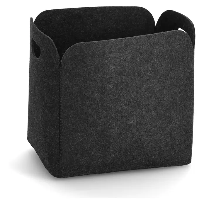 Zeller Present Filzkorb - L x B x H: 36 x 28 x 36 cm, Anthrazit
