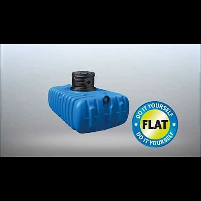 4rain Flachtank Komplettpaket Flat S Garten-Comfort - Gesamt Fassungsvermögen: 3.000 l, Mit Pumpe, Mit Filter - Flat 4rain
