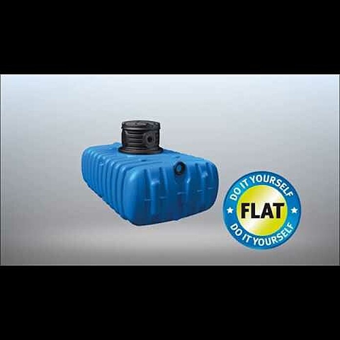 4rain Flachtank Flat M6.000 l (2 x 3.000 l), Kunststoff, Anschlussbohrung Product