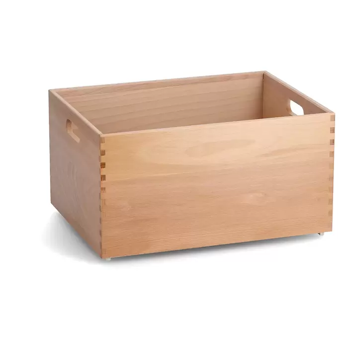 Zeller Present Aufbewahrungsbox - L, L x B x H: 40 x 30 x 21 cm, Buche