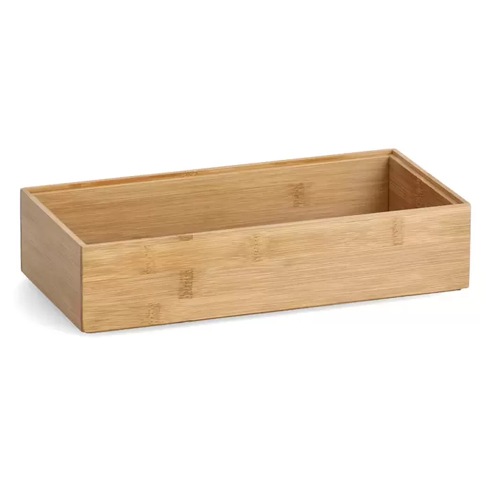 Zeller Present Aufbewahrungsbox - 30 x 15 x 7 cm, Bambus, Braun