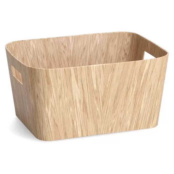 Zeller Present Aufbewahrungsbox - L x B x H: 30,5 x 22,9 x 15,2 cm, Pappe, Braun