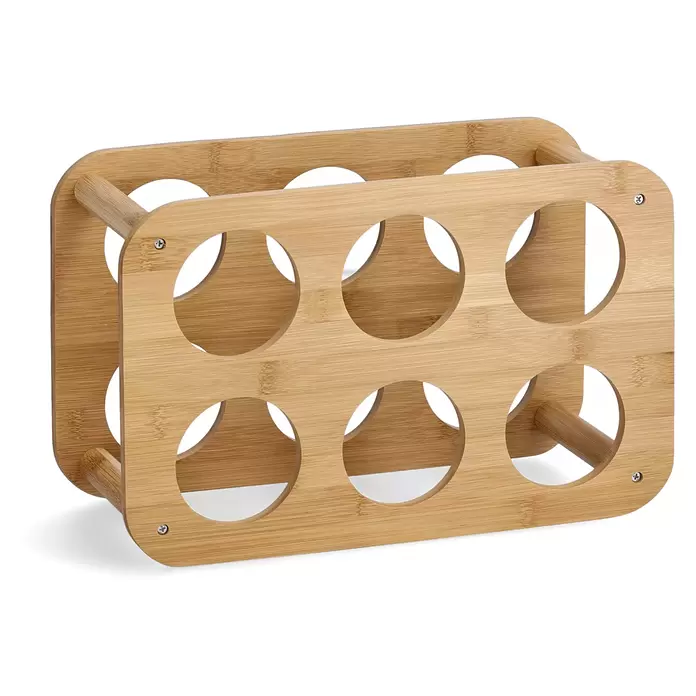 Zeller Present Weinregal Bamboo - L x B x H: 38 x 16 x 24 cm, Anzahl Flaschen: 6 Stk., Naturmaterialien