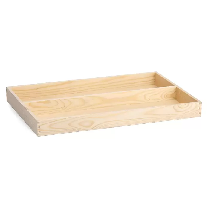 Zeller Present Tabletteinsatz XL - L x B x H: 55 x 37 x 5 cm, Passend für: Stapelbox XL