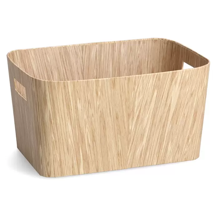 Zeller Present Aufbewahrungsbox - L x B x H: 34,2 x 24,5 x 18 cm, Pappe, Braun