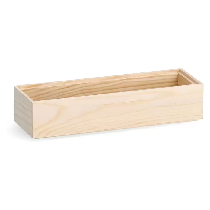 Zeller Present Aufbewahrungsbox - 23 x 7,5 x 5 cm, Kiefer, Braun