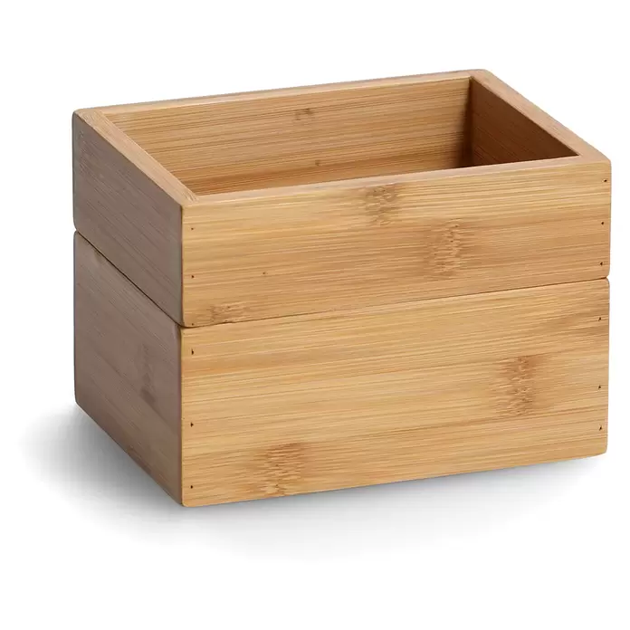 Zeller Present Holzkisten-Set - 14,5 x 11 cm, Bambus