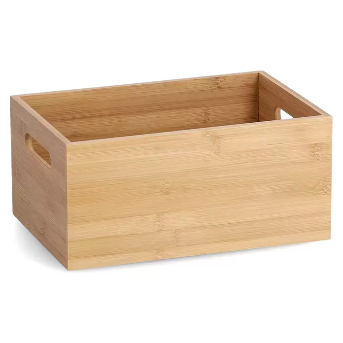 Zeller Present Holzkiste - L x B x H: 30 x 20 x 14 cm, Braun, Bambus