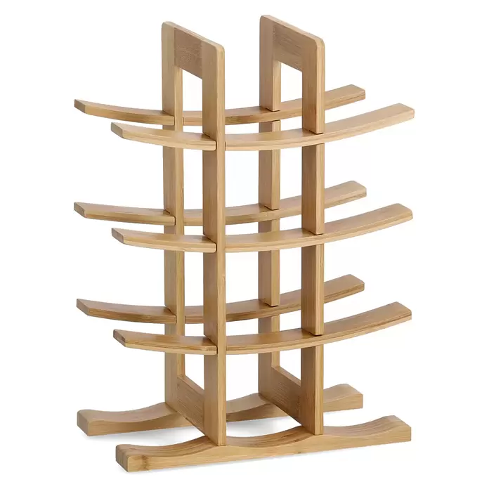 Zeller Present Weinregal Bamboo - L x B x H: 29 x 16 x 42 cm, Anzahl Flaschen: 12 Stk., Naturmaterialien