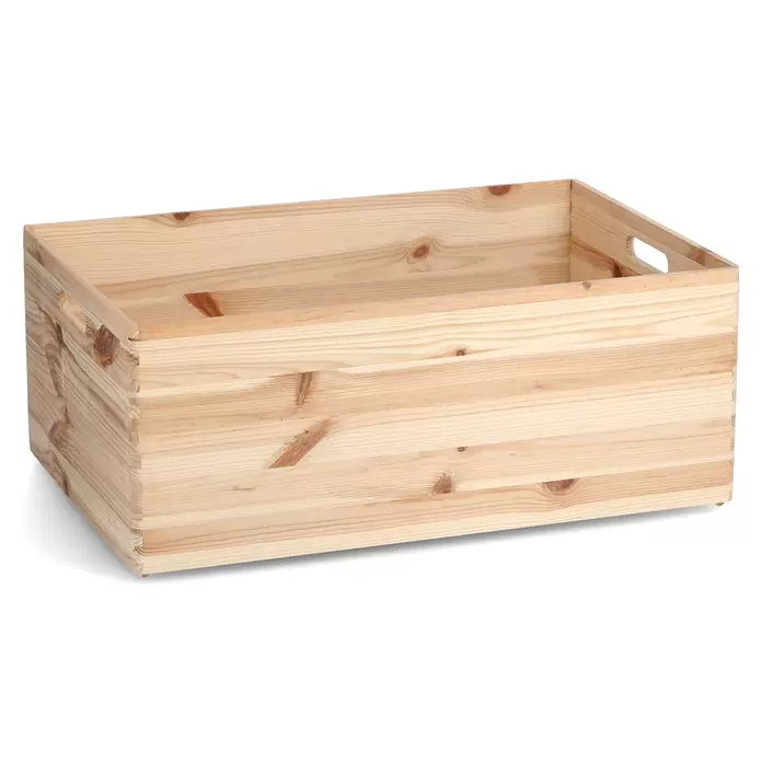 Zeller Present Aufbewahrungsbox - XL, L x B x H: 60 x 40 x 24 cm, Nadelholz