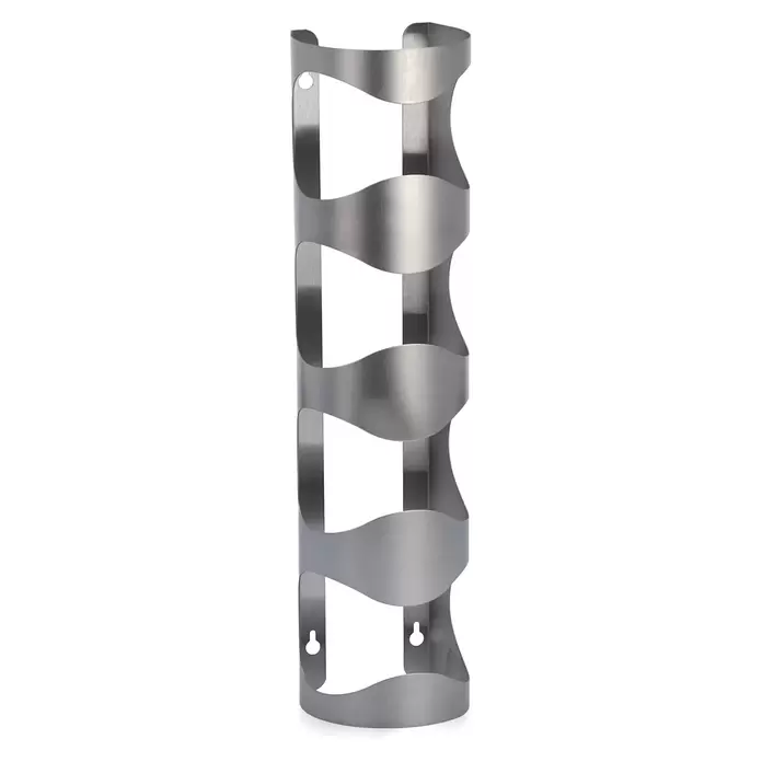 Zeller Present Weinregal - L x B x H: 11,5 x 9,8 x 45 cm, Anzahl Flaschen: 4 Stk., Edelstahl