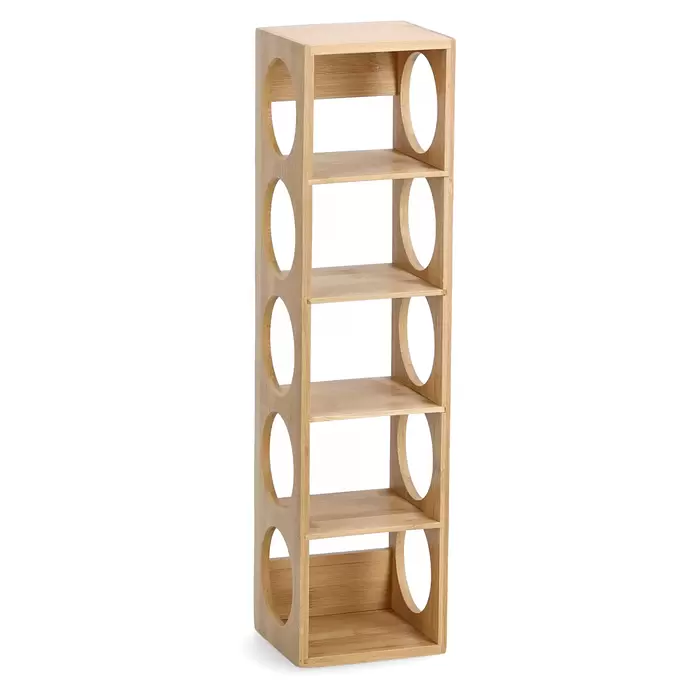 Zeller Present Weinregal Bamboo - L x B x H: 13,5 x 12,5 x 53 cm, Anzahl Flaschen: 5 Stk., Naturmaterialien