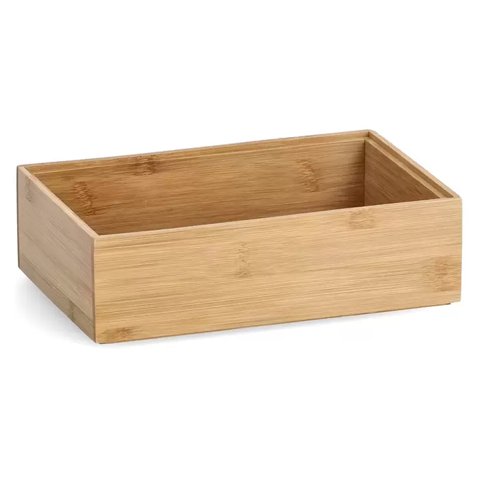Zeller Present Aufbewahrungsbox - 23 x 15 x 7 cm, Bambus, Braun