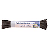 Glorex Hobby Time Edelbast (Glänzend, Schwarz, 20 m, Viskose)