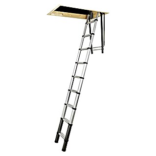 Batavia Escalera telescópica de altillo Batavia Giraffe (Anchura de la apertura del techo: 60 cm, Longitud de la apertura del techo: 90,5 cm)