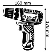 Bosch Professional Akku-Bohrschrauber GSR 12V-15 (12 V, 2 Akkus, 2 Ah, 30 Nm, Ladegerät + 43-tlg. Zubehör + Tasche) | BAUHAUS