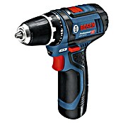 Bosch Professional Akku-Bohrschrauber GSR 12V-15 (12 V, 2 Akkus, 2 Ah, 30 Nm, Ladegerät + 43-tlg. Zubehör + Tasche) | BAUHAUS