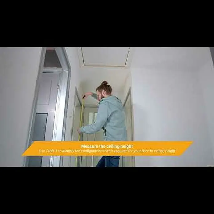 Batavia Teleskopleiter Giraffe - Breite Deckenöffnung: 60 cm, Länge Deckenöffnung: 90,5 cm - Telescopic Loft Ladder Installation instruction