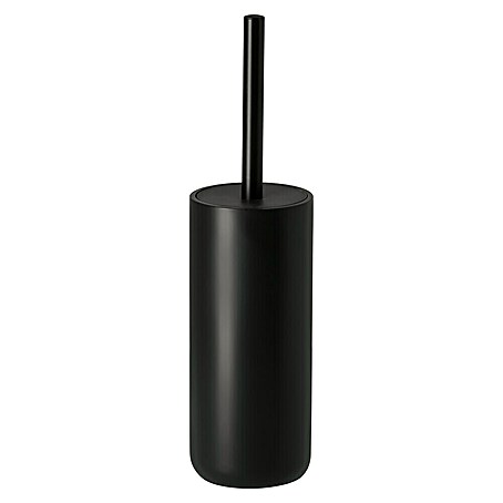 Venus Matte Black WC-Bürstengarnitur (Polyresin, Schwarz)