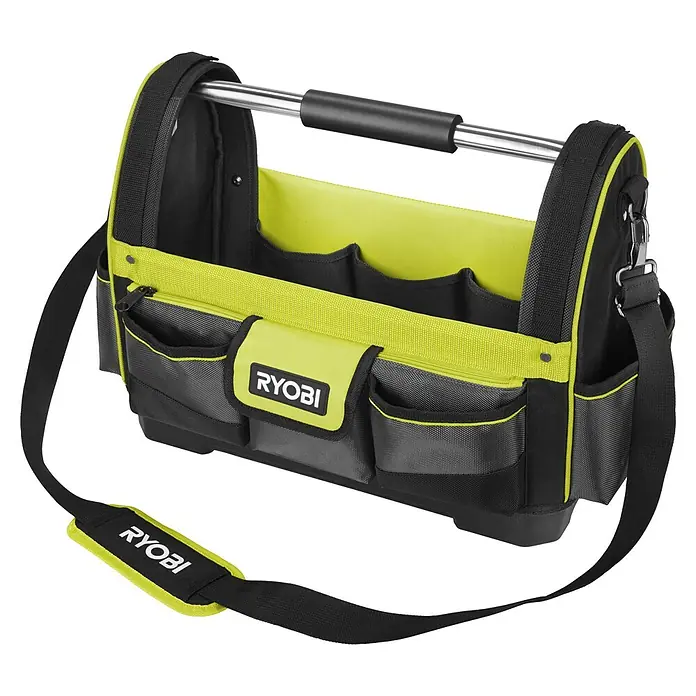 Ryobi Werkzeugtasche RSSLOT1 L - Größe: L, Polyester - Die Ryobi Werkzeugtasche bietet viel Stauraum und ist ideal für den Transport von Werkzeugen. Mit robustem Tragegriff und Schultergurt.