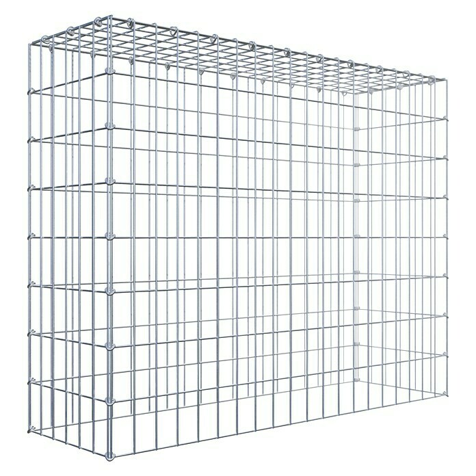 Gabiona Gabione Typ 3 (Zum Anbau in der Höhe, 100 x 30 x 80 cm, Stahl, Maschenbreite: 50 mm, Maschenhöhe: 100 mm, C-Ring) | BAUHAUS
