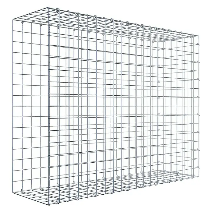 Gabiona Gabione Typ 2 - Zum Anbau in der Länge, 100 x 30 x 80 cm, Stahl, Maschenbreite: 50 mm, Maschenhöhe: 50 mm, C-Ring - Stabile Gabione aus Drahtgeflecht für den Gartenbau oder Landschaftsbau, ideal für die Befüllung mit Steinen oder anderen Materialien.