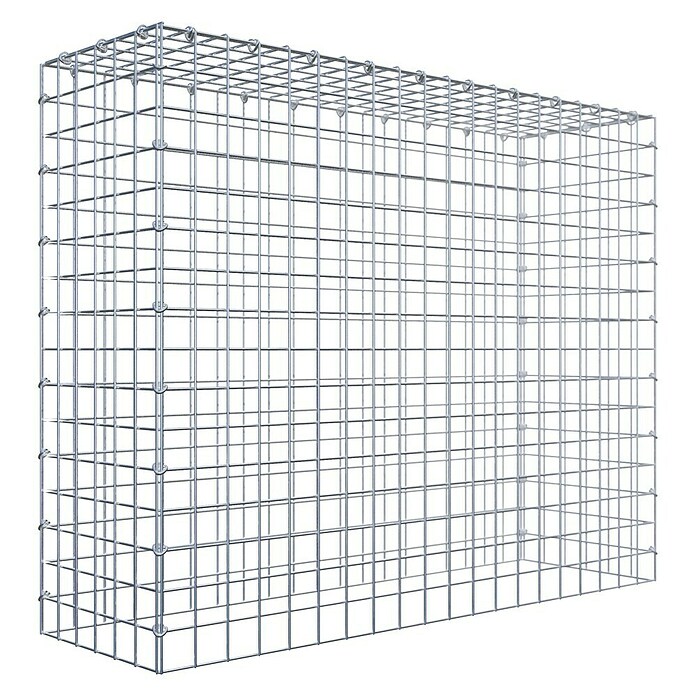 Gabiona Gabione Typ 3 (Zum Anbau in der Höhe, 100 x 30 x 80 cm, Stahl, Maschenbreite: 50 mm, Maschenhöhe: 50 mm, C-Ring) | BAUHAUS
