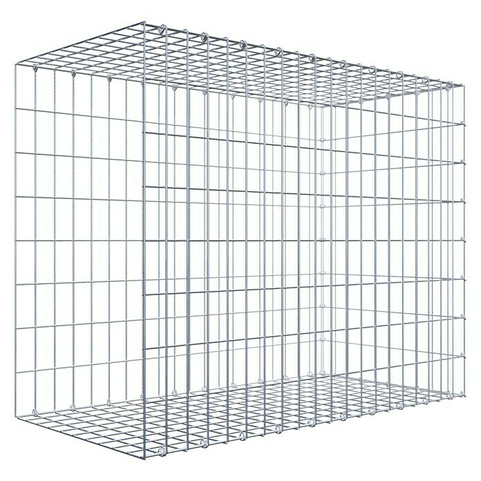 Gabiona Gabione Typ 2 (Zum Anbau in der Länge, 100 x 50 x 80 cm, Stahl, Maschenbreite: 50 mm, Maschenhöhe: 100 mm, C-Ring) | BAUHAUS
