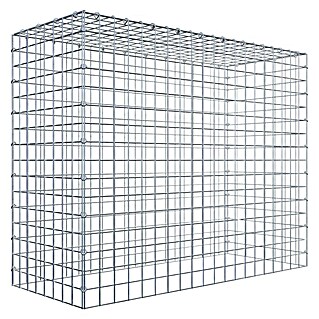 Gabiona Gabione Typ 3 (Zum Anbau in der Höhe, 100 x 40 x 80 cm, Stahl, Maschenbreite: 50 mm, Maschenhöhe: 50 mm, C-Ring)