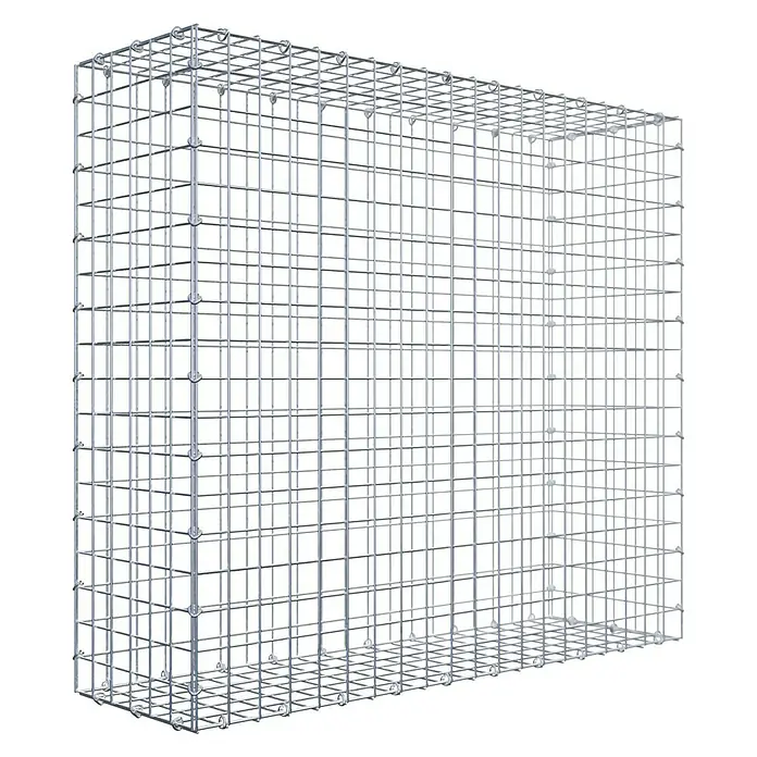 Gabiona Gabione - 100 x 30 x 90 cm, Stahl, Maschenbreite: 50 mm, Maschenhöhe: 50 mm - Gitterbox aus Metall, robust und vielseitig einsetzbar. Ideal für Lagerung oder als dekoratives Element.