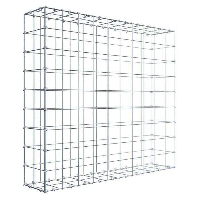 Gabiona Gabione (100 x 20 x 90 cm, Stahl, Maschenbreite: 100 mm, Maschenhöhe: 100 mm) | BAUHAUS