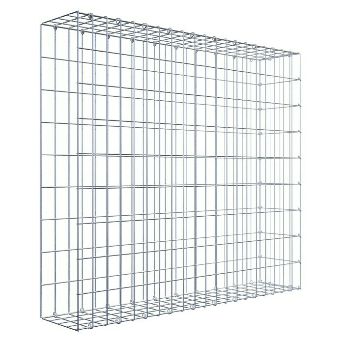 Gabiona Gabione Typ 2 (Zum Anbau in der Länge, 100 x 20 x 90 cm, Stahl, Maschenbreite: 50 mm, Maschenhöhe: 100 mm, C-Ring) | BAUHAUS