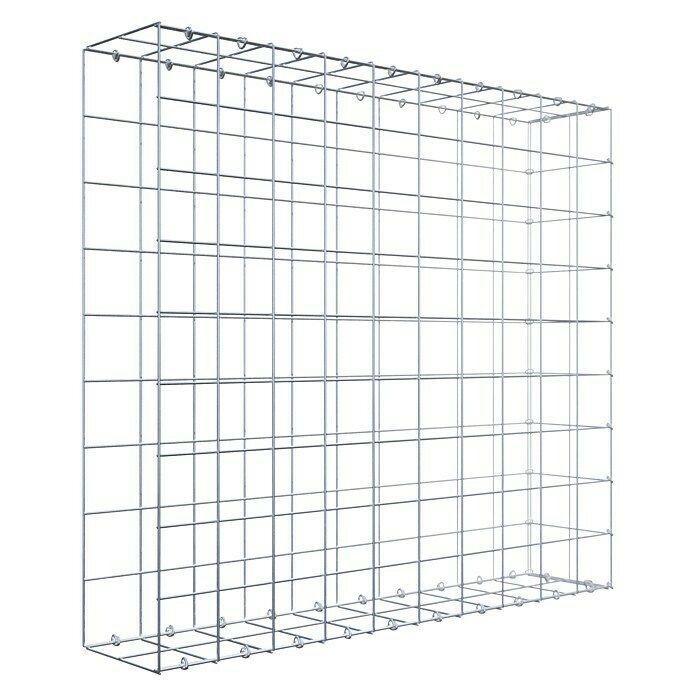 Gabiona Gabione Typ 2 (Zum Anbau in der Länge, 100 x 20 x 90 cm, Stahl, Maschenbreite: 100 mm, Maschenhöhe: 100 mm, C-Ring) | BAUHAUS