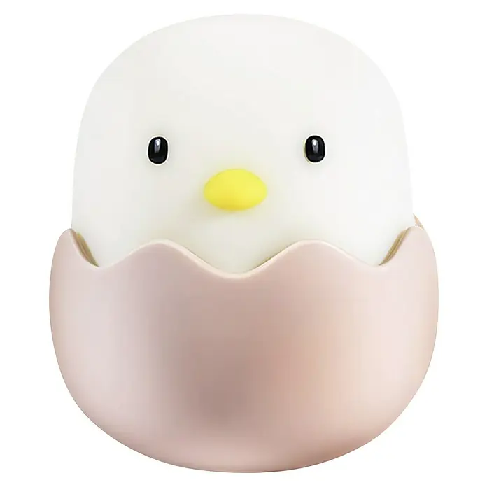 MegaLight LED-Nachtlicht EGGY EGG - Weiß/Rosa/Gelb, L x B x H: 10 x 10 x 12 cm, RGBW, EGGY EGG - Das niedliche Küken-Nachtlicht im Eierbecher sorgt für sanftes Licht und eine angenehme Atmosphäre im Kinderzimmer.
