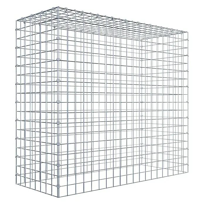 Gabiona Gabione Typ 3 - Zum Anbau in der Höhe, 100 x 40 x 90 cm, Stahl, Maschenbreite: 50 mm, Maschenhöhe: 50 mm, C-Ring - Stabile Gabione aus Drahtgitter für den Garten- und Landschaftsbau. Ideal zur Befüllung mit Steinen und zur Gestaltung von Außenbereichen.