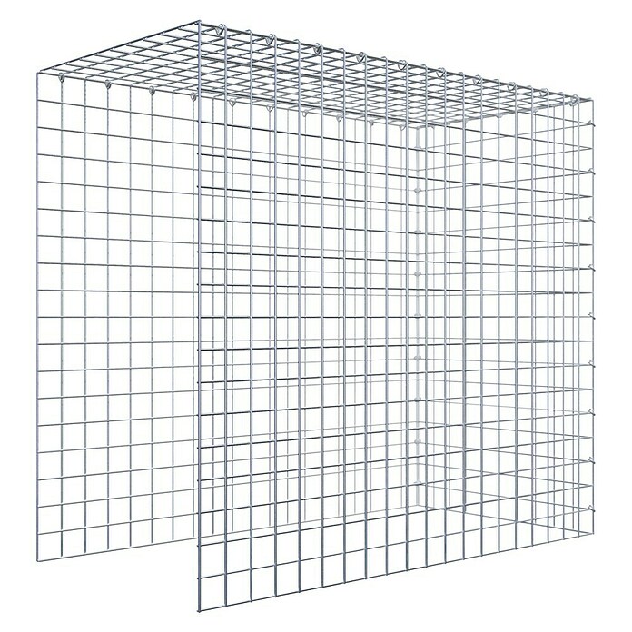 Gabiona Gabione Typ 4 (Zum Anbau in Länge & Höhe, 100 x 50 x 90 cm, Stahl, Maschenbreite: 50 mm, Maschenhöhe: 50 mm, C-Ring) | BAUHAUS