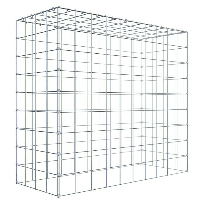 Gabiona Gabione Typ 3 (Zum Anbau in der Höhe, 100 x 40 x 90 cm, Stahl, Maschenbreite: 100 mm, Maschenhöhe: 100 mm, C-Ring) | BAUHAUS