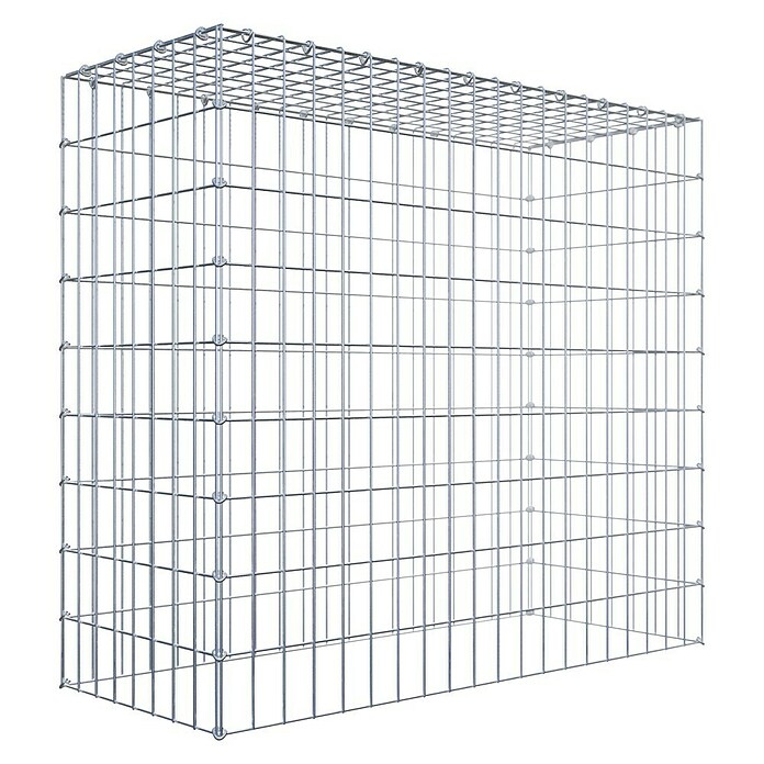 Gabiona Gabione Typ 3 (Zum Anbau in der Höhe, 100 x 40 x 90 cm, Stahl, Maschenbreite: 50 mm, Maschenhöhe: 100 mm, C-Ring) | BAUHAUS
