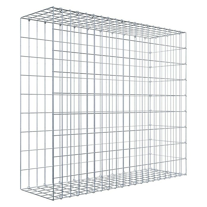 Gabiona Gabione Typ 2 (Zum Anbau in der Länge, 100 x 30 x 90 cm, Stahl, Maschenbreite: 50 mm, Maschenhöhe: 100 mm, C-Ring) | BAUHAUS