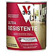 V33 Barniz para parquet Ultra resistente (Incoloro, Satinado, 750 ml, Base solvente)