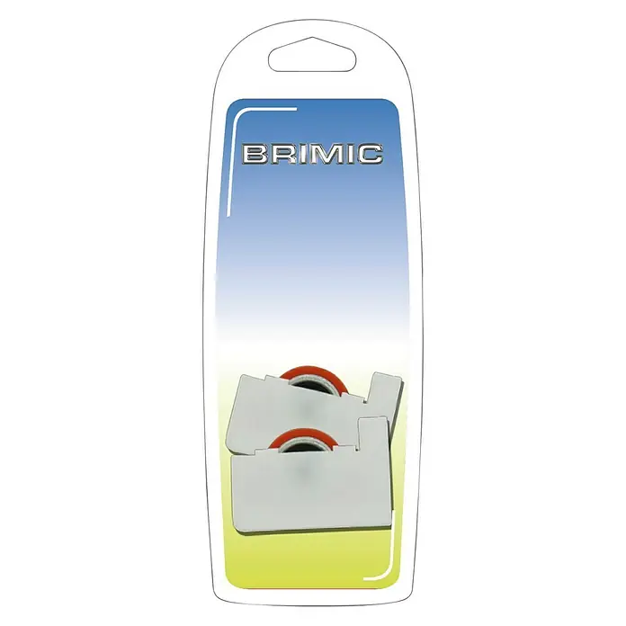 Micel Brimic Cojinete de bolas C022 - Diámetro: 25,5 mm - Blíster de recambios de rodillos BRIMIC para dispensadores de cinta adhesiva, ideales para oficina y hogar. Los rodillos aseguran una dispensación suave.